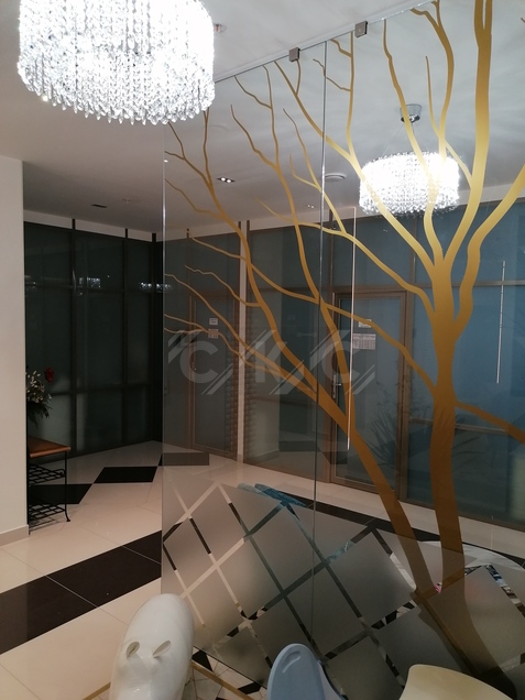 Цельностеклянные перегородки