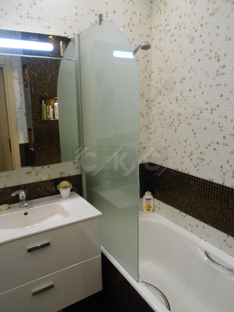 Шторки для ванной из стекла