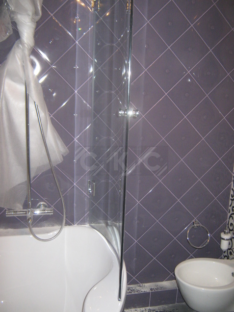 Шторки для ванной из стекла