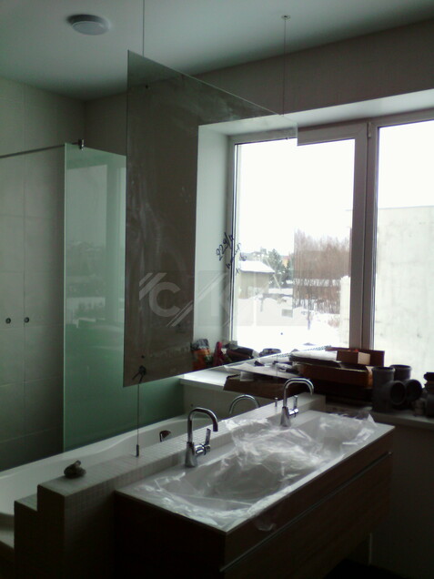 Зеркала на точечных крепежах